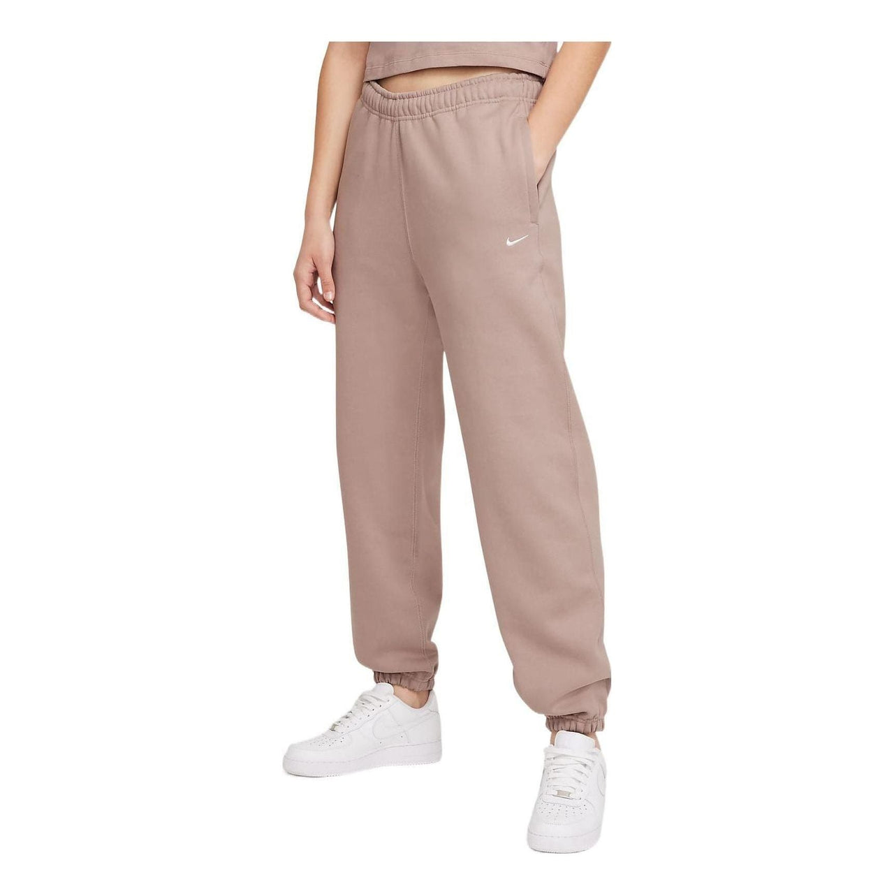 (WMNS) NikeLab Solo Swoosh Fleece Sweatpants Asia Sizing 'Malt' DA0334-245