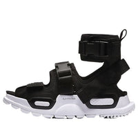 Li-Ning PLATFORM Paris Fashion Week Catwalk Series Black Green Sandals 'Black Green' AGBN077-2