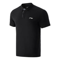Li-Ning Logo Quick-Drying Polo Shirt 'Black' APLT123-1