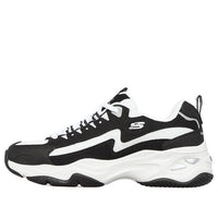 (WMNS) Skechers D'lites 4.0 Black/White 149491-BKW