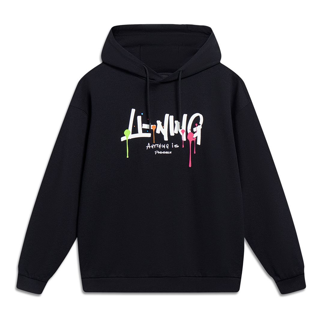 Li-Ning Anything Is Possible Graphic Hoodie 'Black' AWDT559-2
