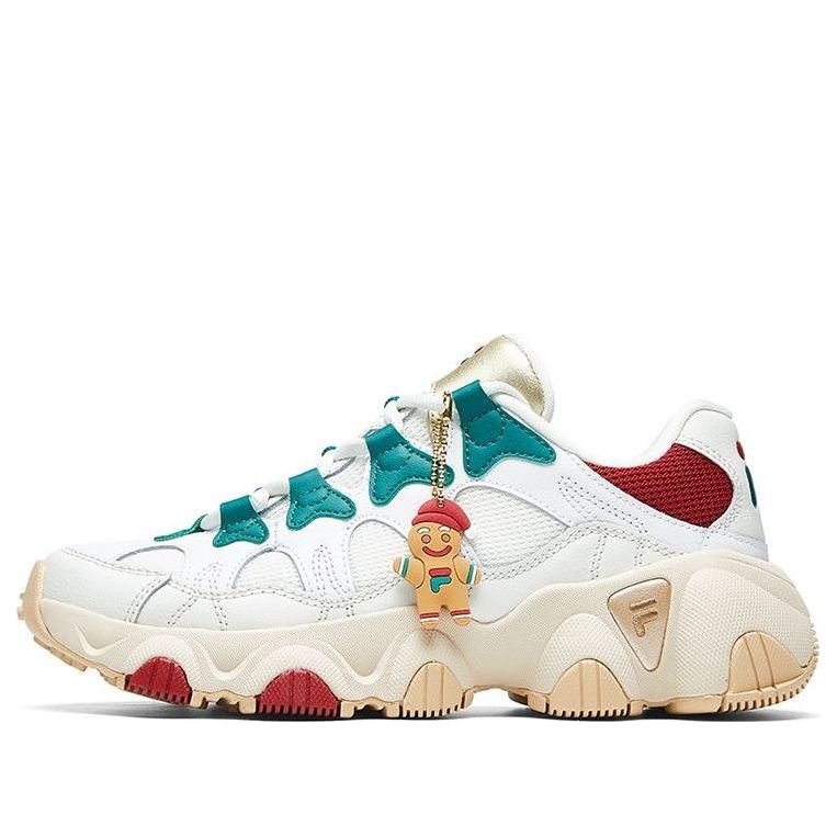 (WMNS) FILA Jagger Retro Running Shoes Ginger Man White/Brown F12W011412FWL
