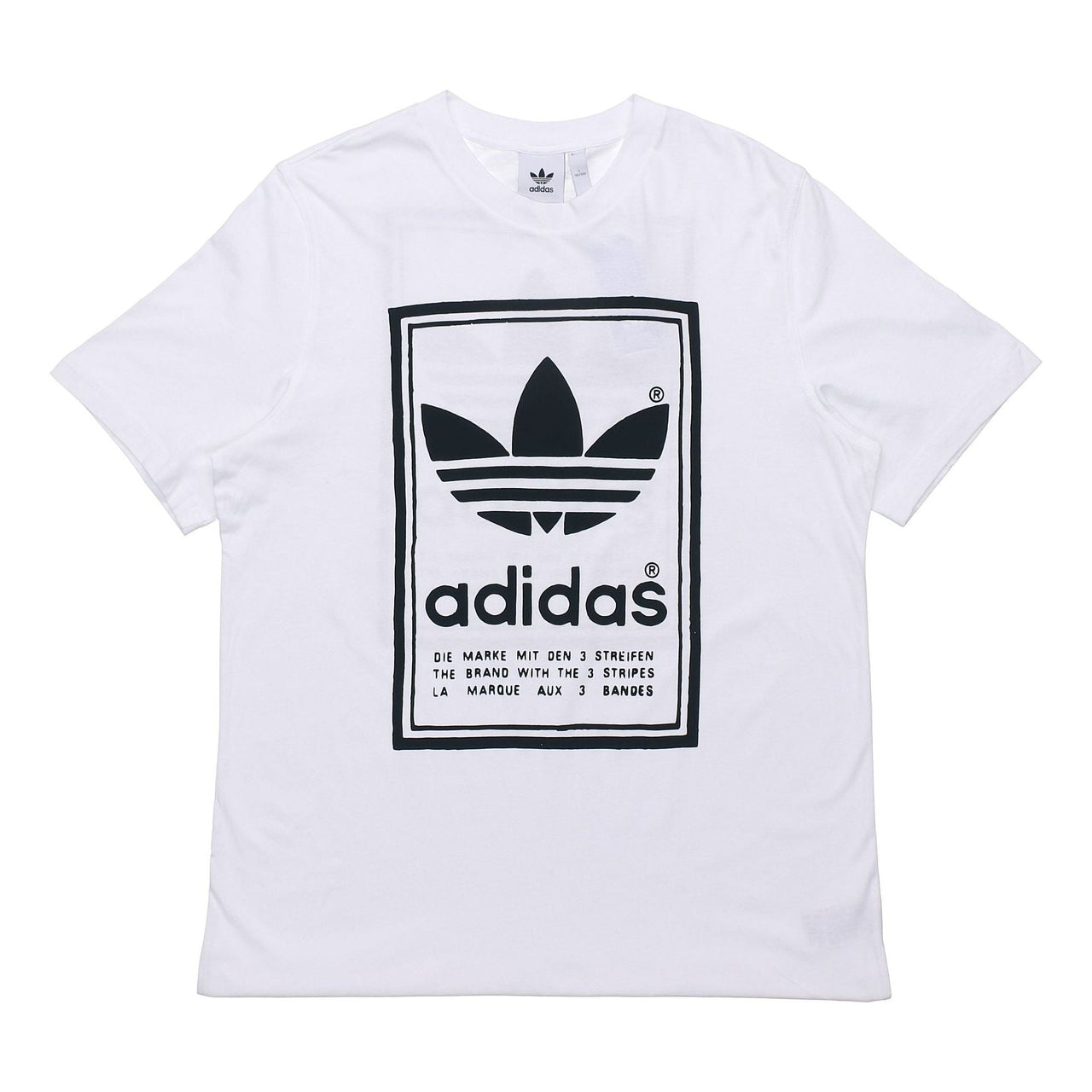 adidas originals Vintage Tee White Round Neck Breathable Short Sleeve ED6916