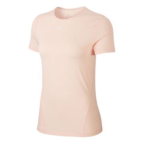 (WMNS) Nike PRO MESH Training Tops Gym Short Sleeve Pink AO9952-664
