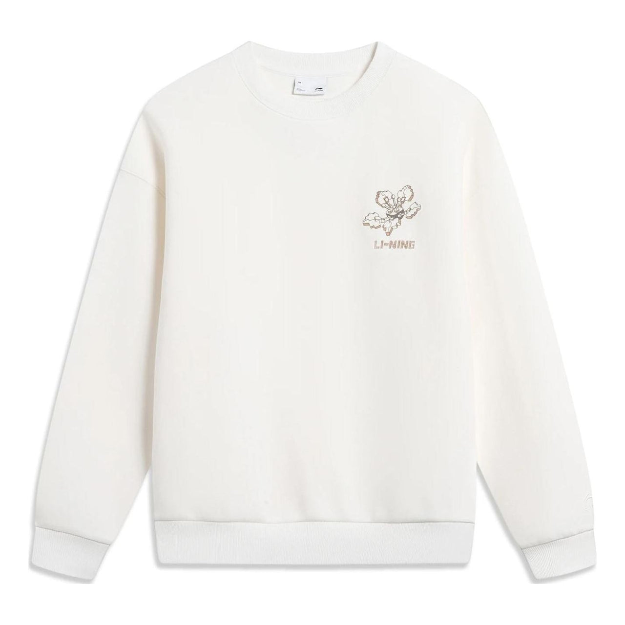 (WMNS) Li-Ning Chinese Culture Floral Graphic Sweatshirt 'White' AWDT760-2