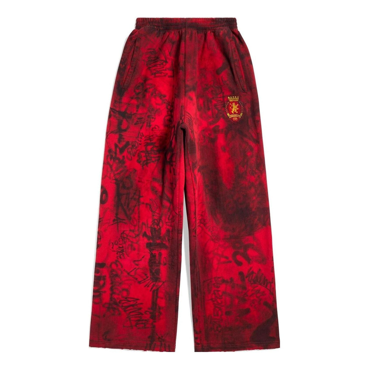 Balenciaga Skater Graffiti Baggy Sweatpants 'Red' 740028TOVA86400