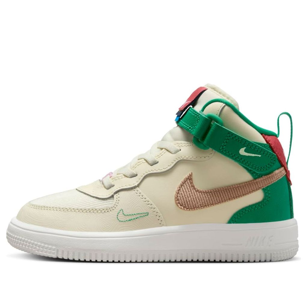 (PS) Nike Force 1 Mid SE EasyOn 'Coconut Milk Pink Green' FQ3694-100