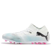 PUMA Future 7 Match MG Cleats 'White Blue Pink' 107719-01