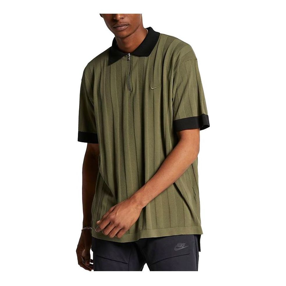 NikeLab Made In Italy Knit Polo Medium olive BV0974-222