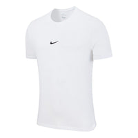 Men's Nike Solid Color Round Neck Logo Pullover Short Sleeve White T-Shirt DD9211-100