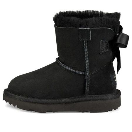 (PS) UGG Mini Bailey Bow II Snow Boots Black 1017397T-BLK