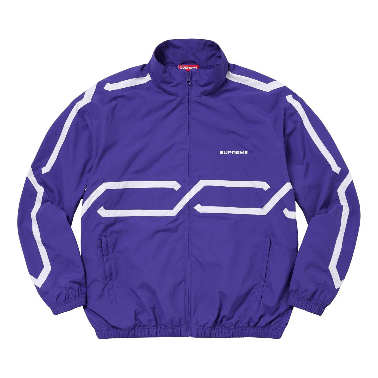 Supreme Inset Link Track Jacket 'Purple White' SUP-SS24-082