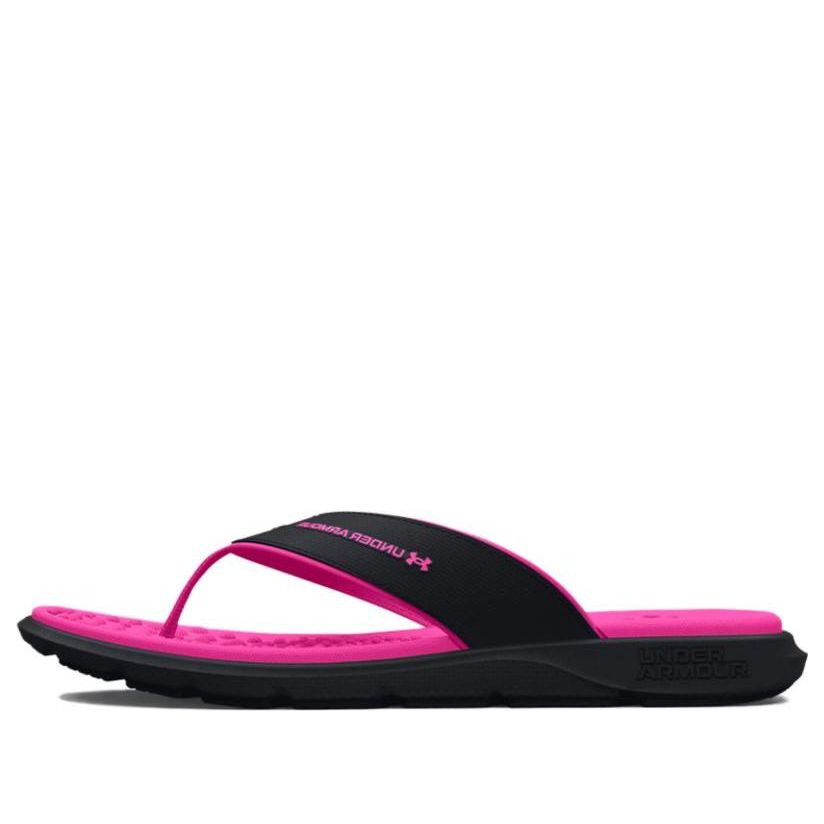 (WMNS) Under Armour Ignite Pro Marbella Sandal 'Black Rebel Pink' 3026030-002