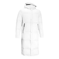 Under Armour Long Bench Fleece Down Jacket 'White' 1364591-100