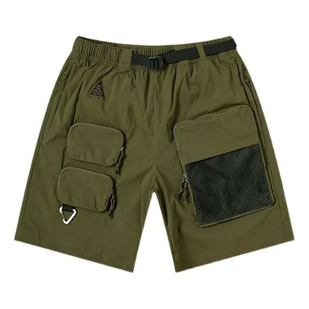 Men's Nike ACG Multiple Pockets Cargo Sports Shorts Military Green CK7856-326