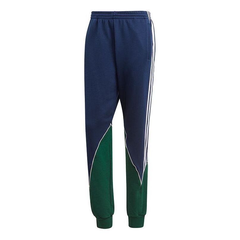 adidas originals B Trf Abs Swtpt Bundle Feet Colorblock Casual Sports Pants Navy Blue GE0818