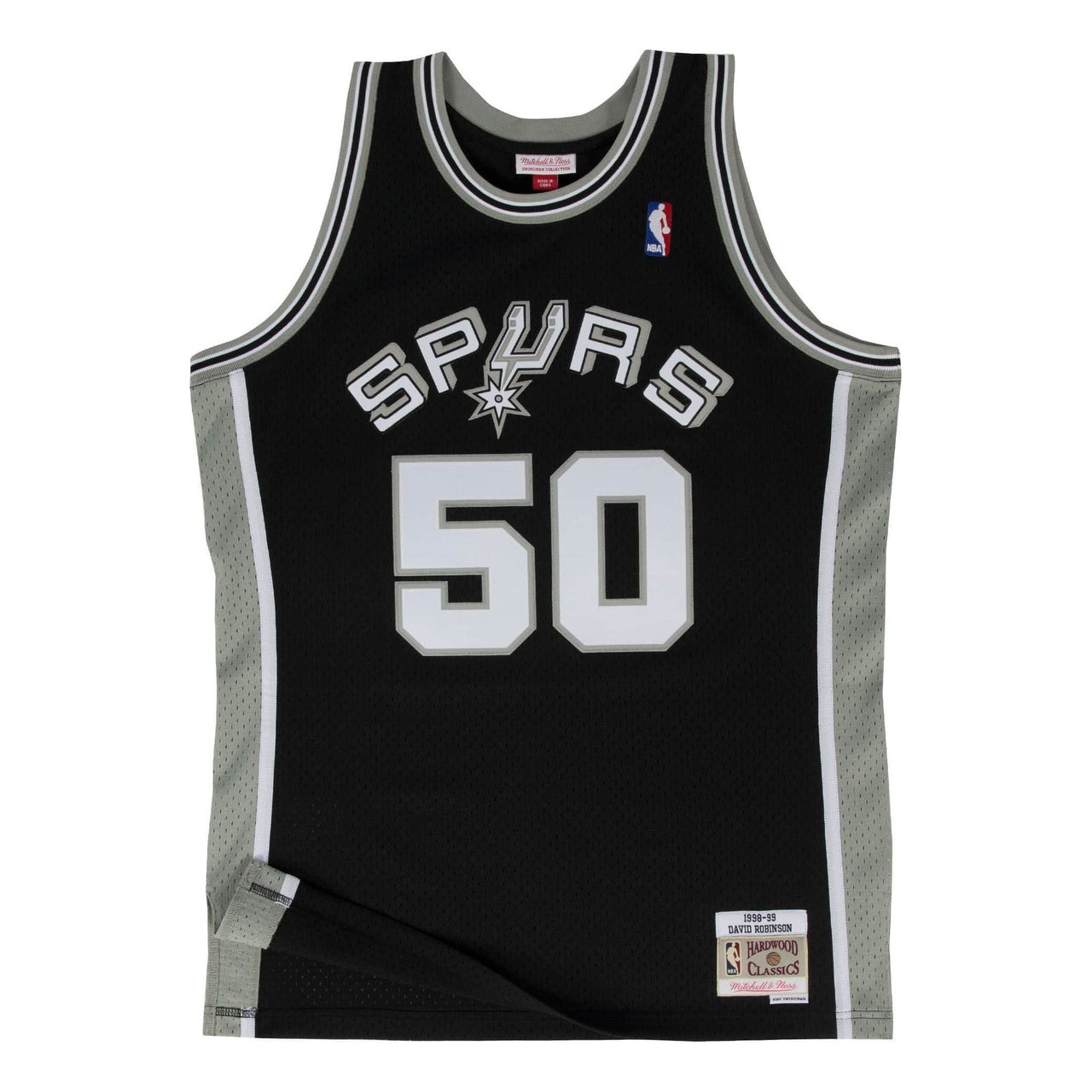Mitchell & Ness x NBA San Antonio Spurs 1998-99 Swingman Jersey 'David Robinson' SMJYAC18101-SASBLCK98DRB
