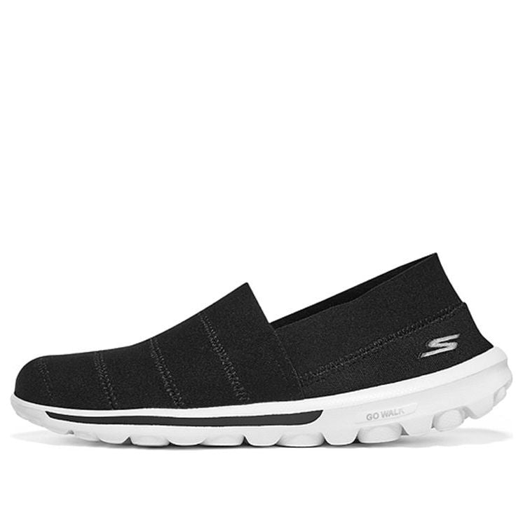 (WMNS) Skechers Go Walk 'Black White' 124463-BKW