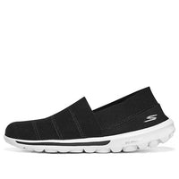 (WMNS) Skechers Go Walk 'Black White' 124463-BKW