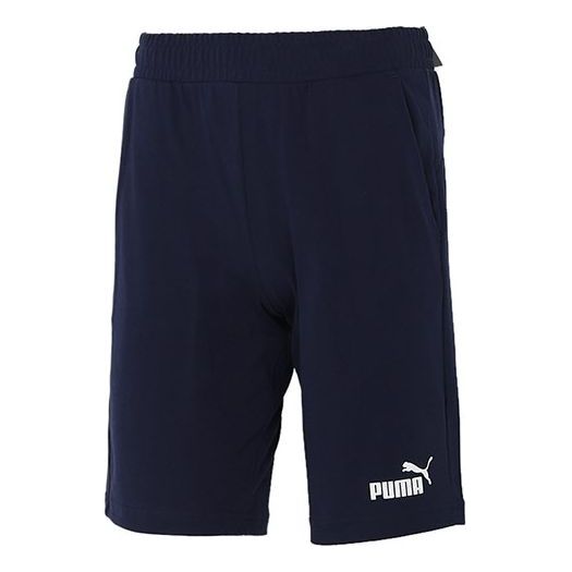 PUMA Essentials Short 12" Cotton 'Navy White' 588722-06