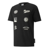 PUMA Team Statement Short Sleeve T-Shirt 'Black' 536921-01