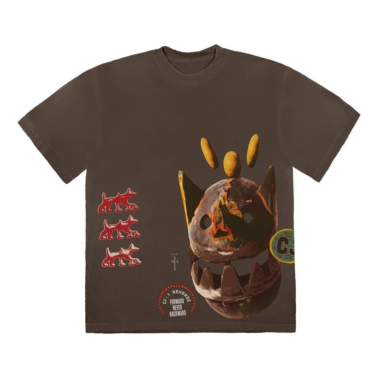 Travis Scott Never Backward T-shirt 'Brown' CJFN-SS88