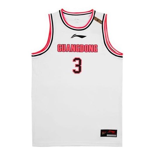 Li-Ning CBA Guangdong Basketball Jersey 'White Red' AAYR447-1