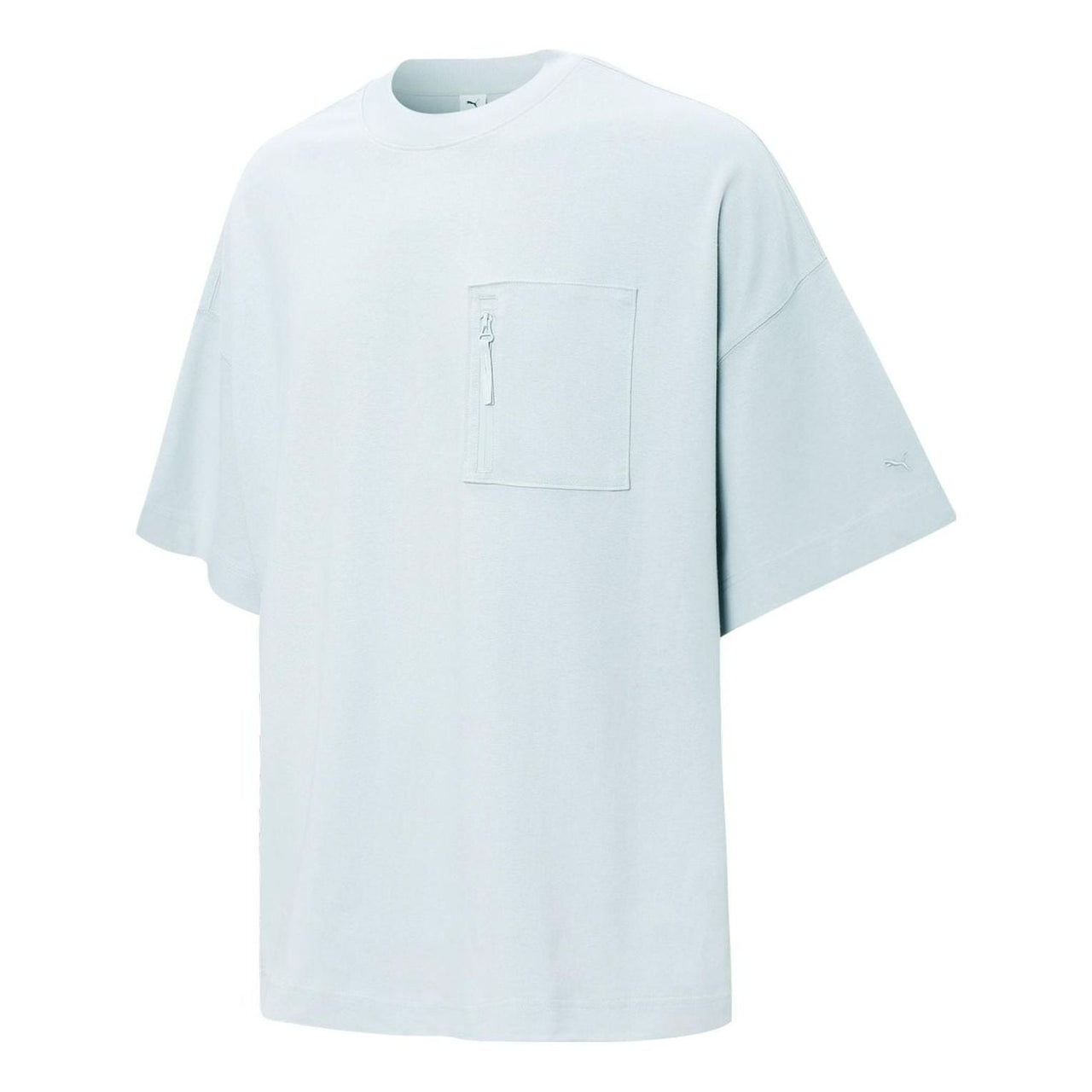PUMA Logo Pocket T-Shirt 'Light Blue' 534670-62