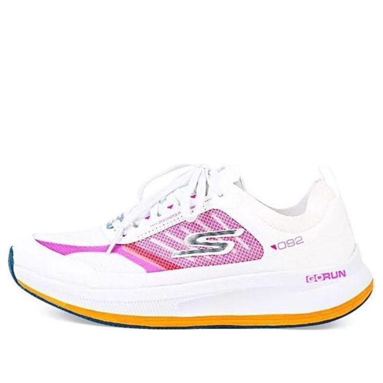 (WMNS) Skechers Go Run Pulse Fast Stride 'White Pink' 128658-WMLT