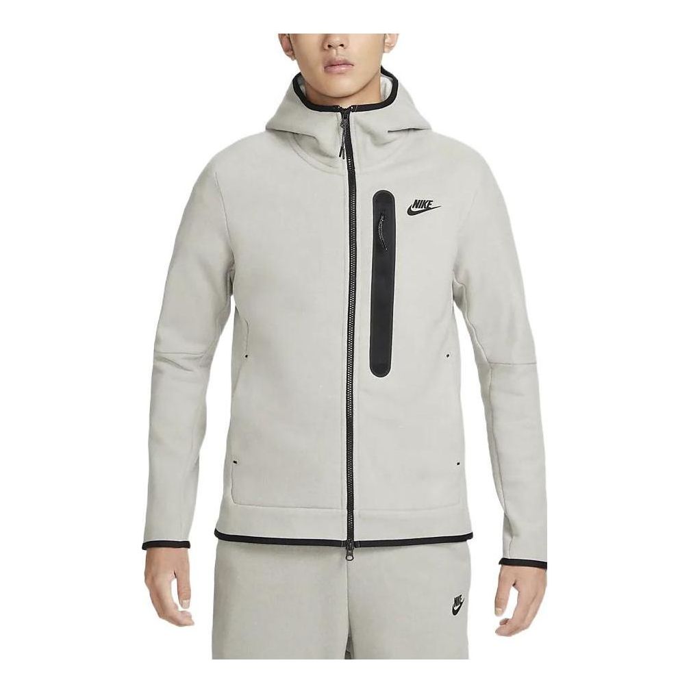 Nike Sportswear Tech Fleece Full-Zip Winterized Hoodie 'Light Grey' DQ4802-016