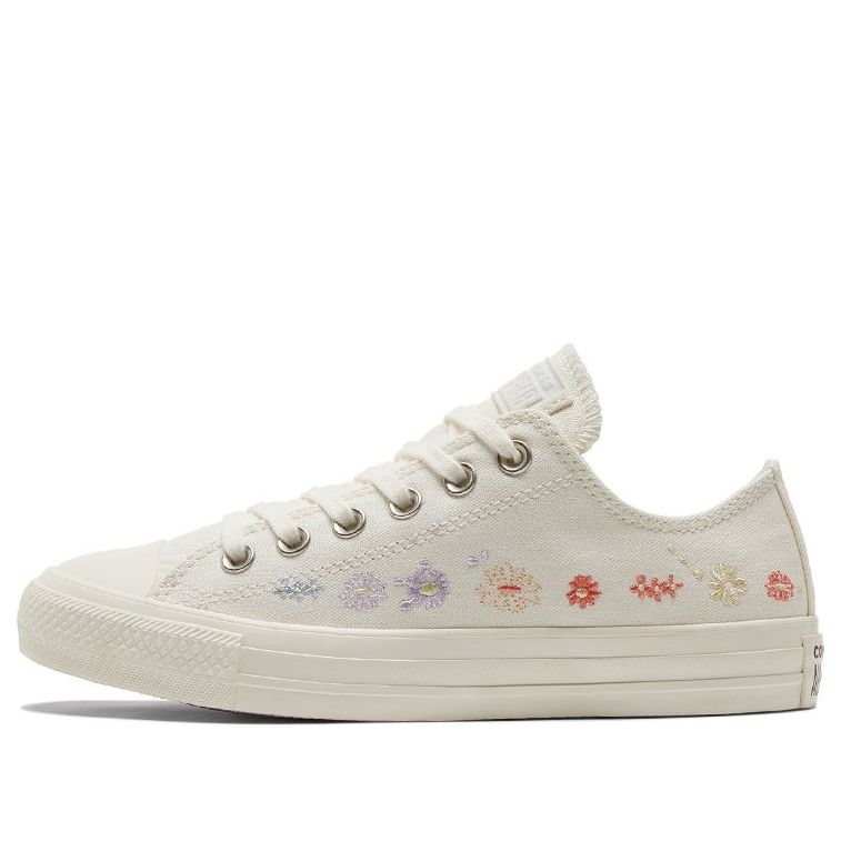 (WMNS) Converse Chuck Taylor All Star Low 'Embroidered Floral - Egret' A01595C