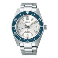 Men's SEIKO prospex Series 140 Anniversary Limited Edition Mechanical White Dial Blue Steel Strip Watch SPB213J1
