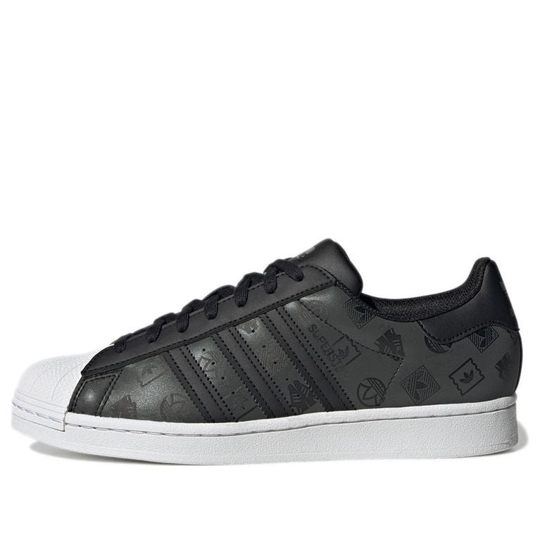 adidas Originals Superstar Shoes 'Black Green Monogram' GX8412