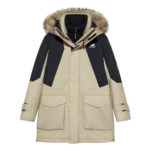 New Balance Winter Snowsuit Warm Jacket 'Beige Black' NPA43121-BEI