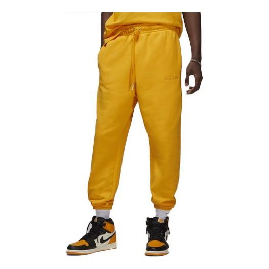 Air Jordan x Wordmark Fleece Joggers 'Yellow' FJ0697-739