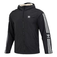 adidas Original Reversible Polar Fleece Jacket 'Black Beige' HL9186