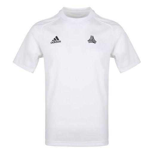 adidas Soccer/Football Sports Round Neck Short Sleeve Jersey White DT9194