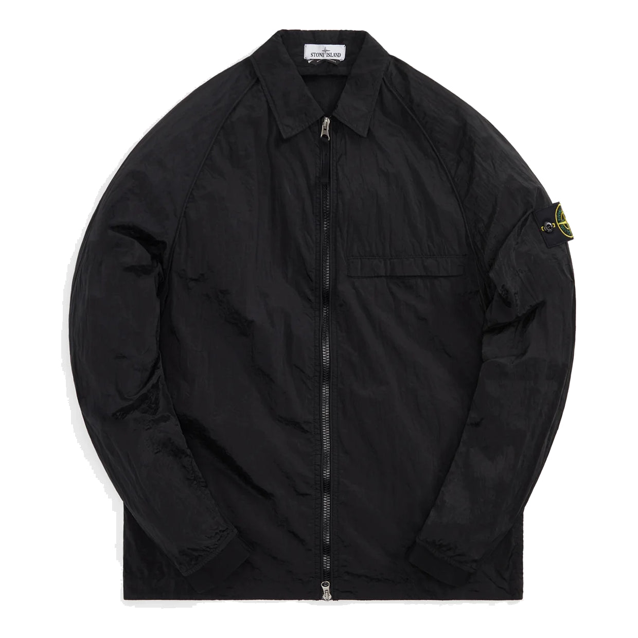 STONE ISLAND Nylon Metal Garment Dyed Over Shirt 'Black' 761512321-V0029