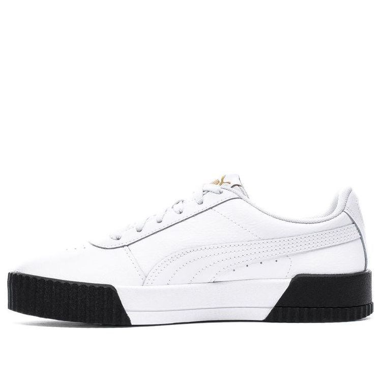 (WMNS) PUMA Carina Leather 'White Black' 370325-15