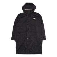 Nike Alphabet Logo Hooded Padded Jacket Black BV4695-010