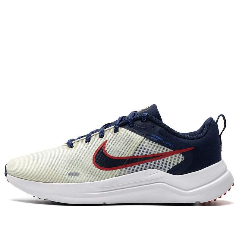 Nike Downshifter 12 Road Running Shoes 'White Red Midnight Navy' DD9293-012