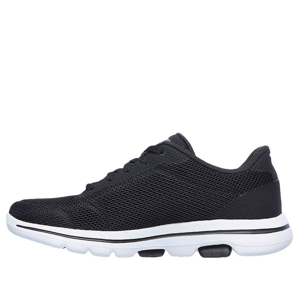 (WMNS) Skechers Go Walk Cushioning Lightweight Casual Sports Shoe Black 15902-BKW