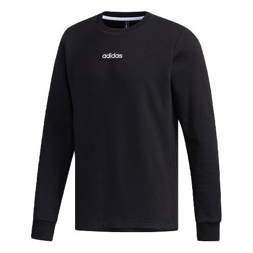 adidas neo M C SW Round Neck Fleece Lined Long Sleeves Black EI4701