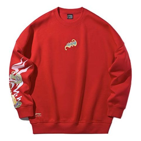 Li-Ning x Disney Crossover Crew Neck Pullover 'Red' AWDQ139-1