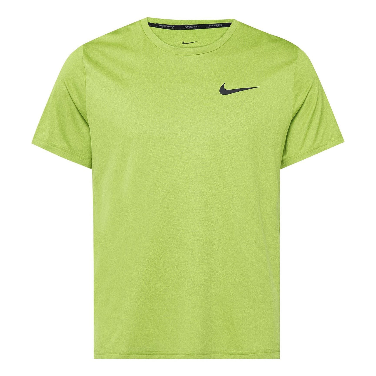 Men's Nike Pro Dri-FIT Solid Color Casual Sports Quick Dry Round Neck Short Sleeve Atomic Green T-Shirt CZ1182-377