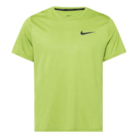 Men's Nike Pro Dri-FIT Solid Color Casual Sports Quick Dry Round Neck Short Sleeve Atomic Green T-Shirt CZ1182-377