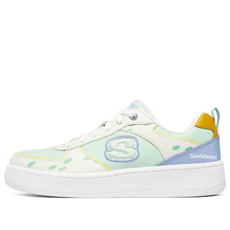 (WMNS) Skechers Sport Court 92 'White Green' 896112-WMNT