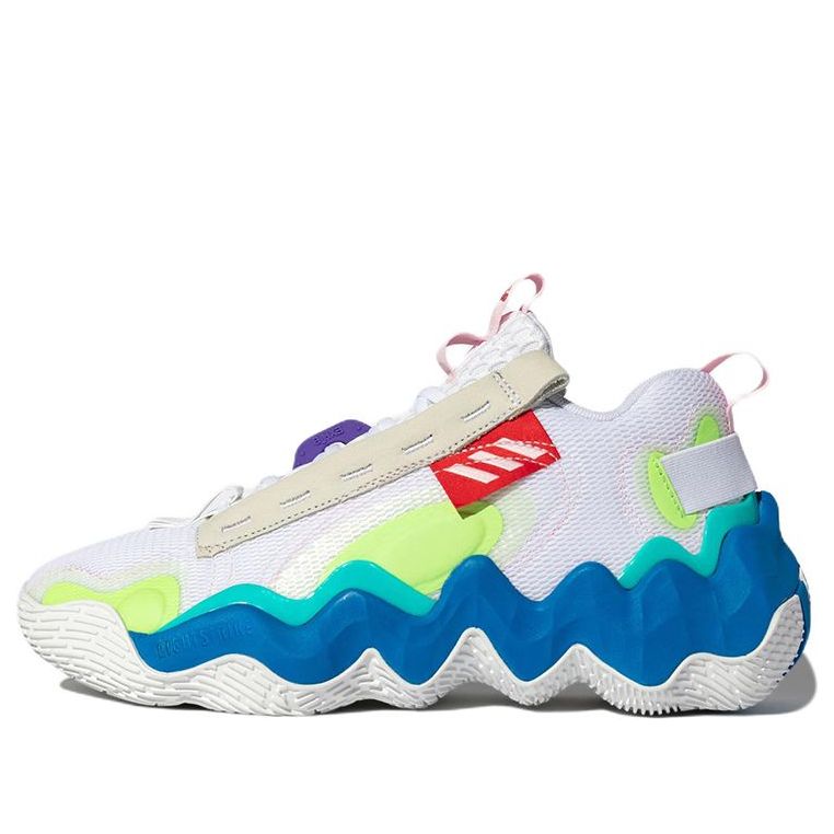 adidas Exhibit B Wear-resistant Non-Slip White Green Blue GZ9552