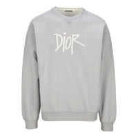 Men's DIOR Graffiti Signature Printing Loose Gray 033J604B-0531-800
