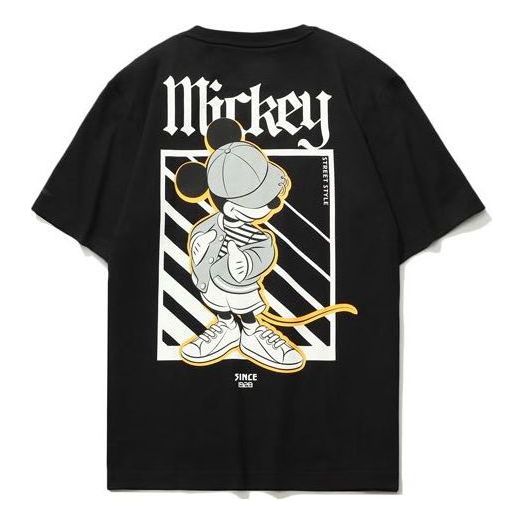 Li-Ning x Disney Crossover Sports Fashion Tee 'Black White' AHSR544-2